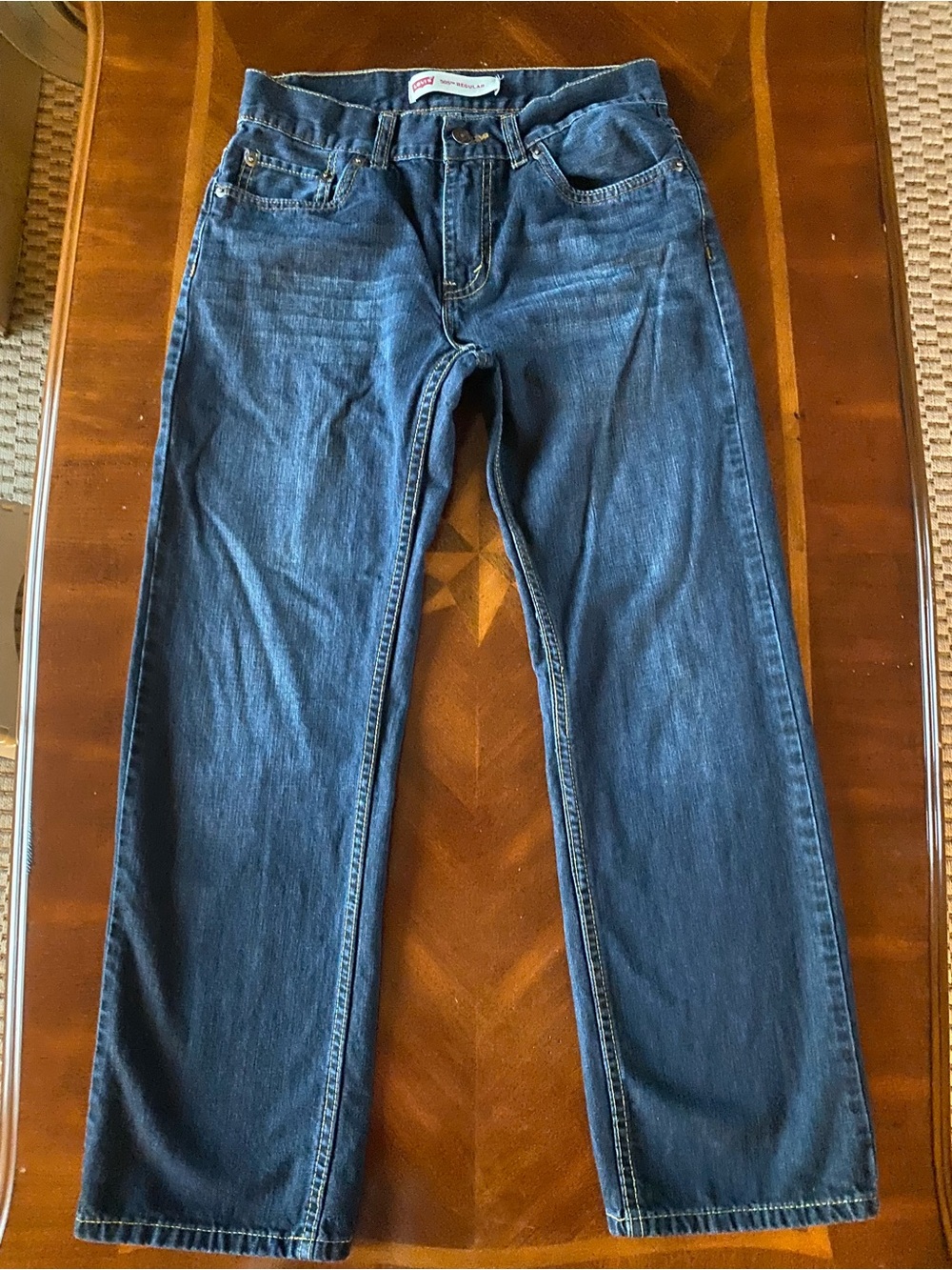 Levi's Kids Dark Blue Straight Jeans